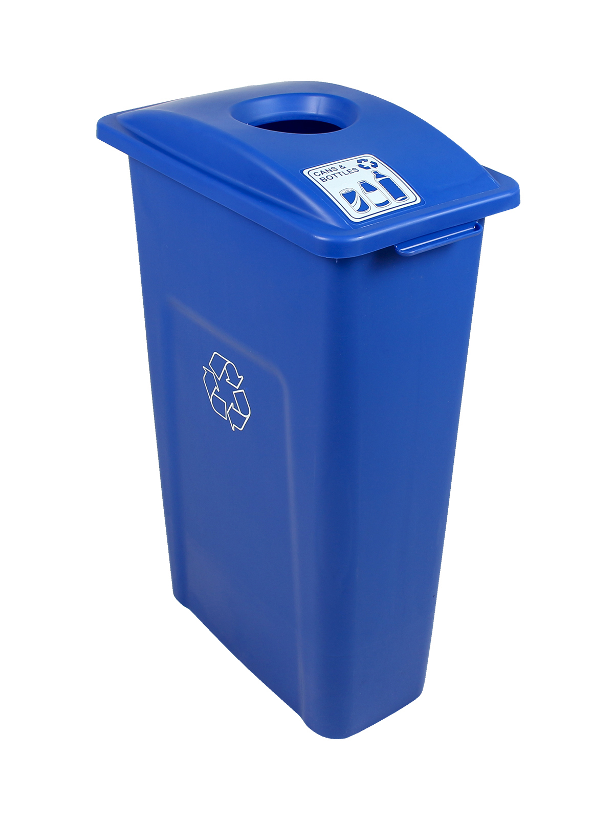 废物观察者 - 单罐和瓶子 - 圈 - 蓝色