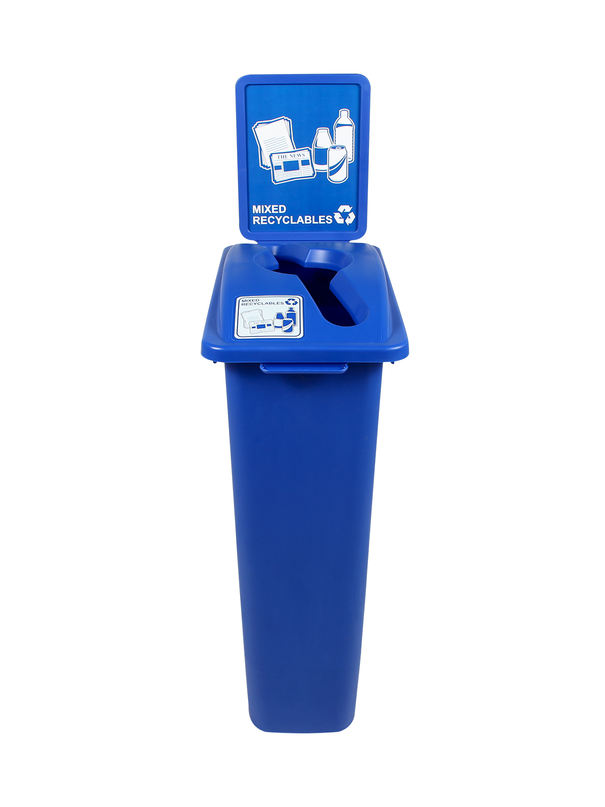 废物观察者 - 单混合回收 - 混合 - 蓝色